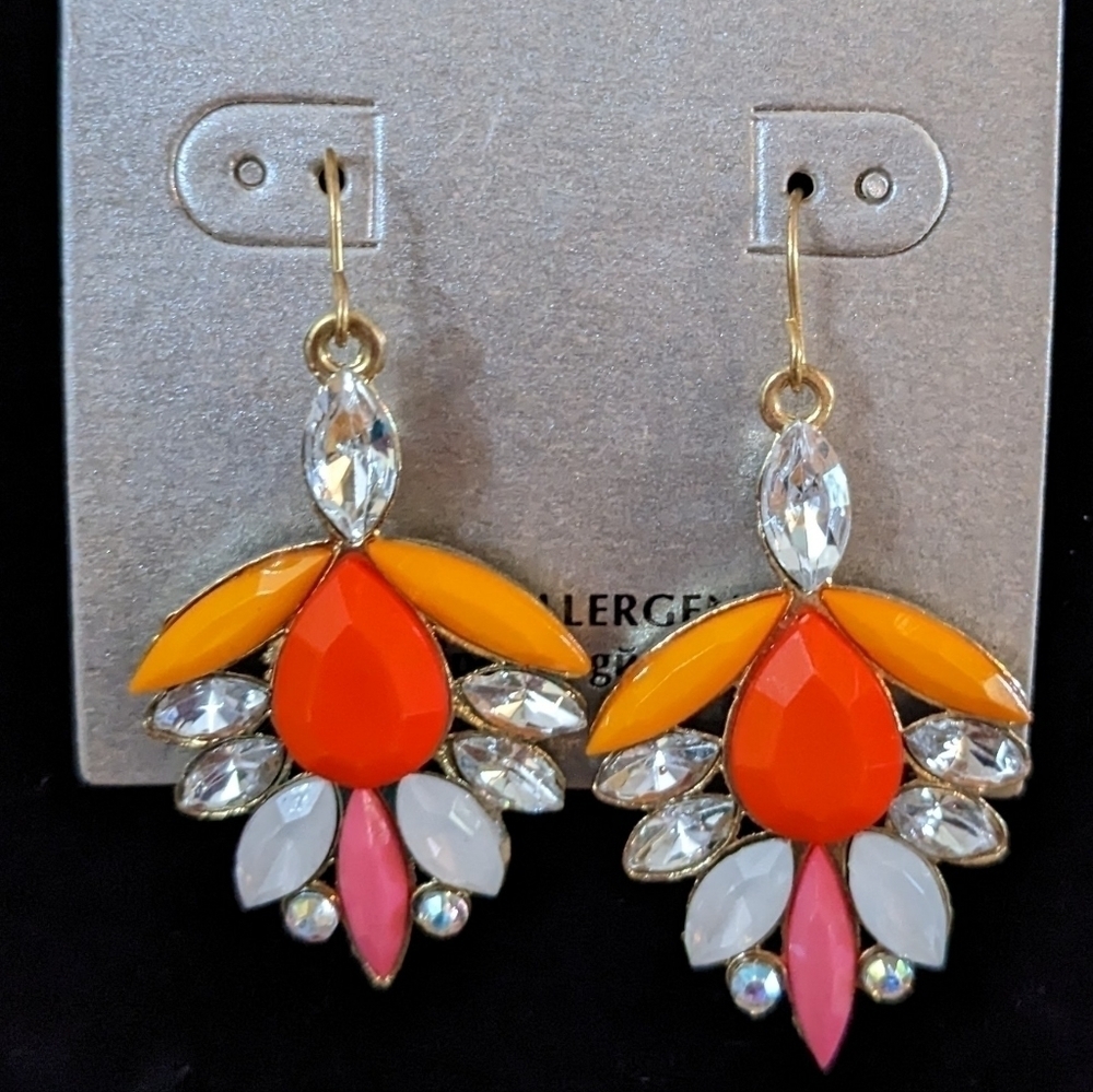 New antique style costume jewelry pierced earrings, T2B2F
